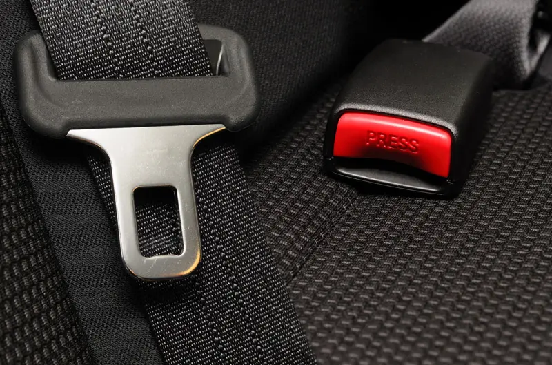 A car seatbelt