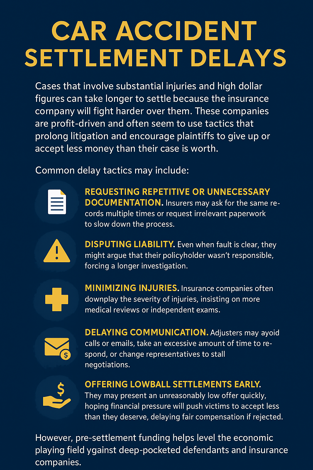 Car Accident Settlement Delays